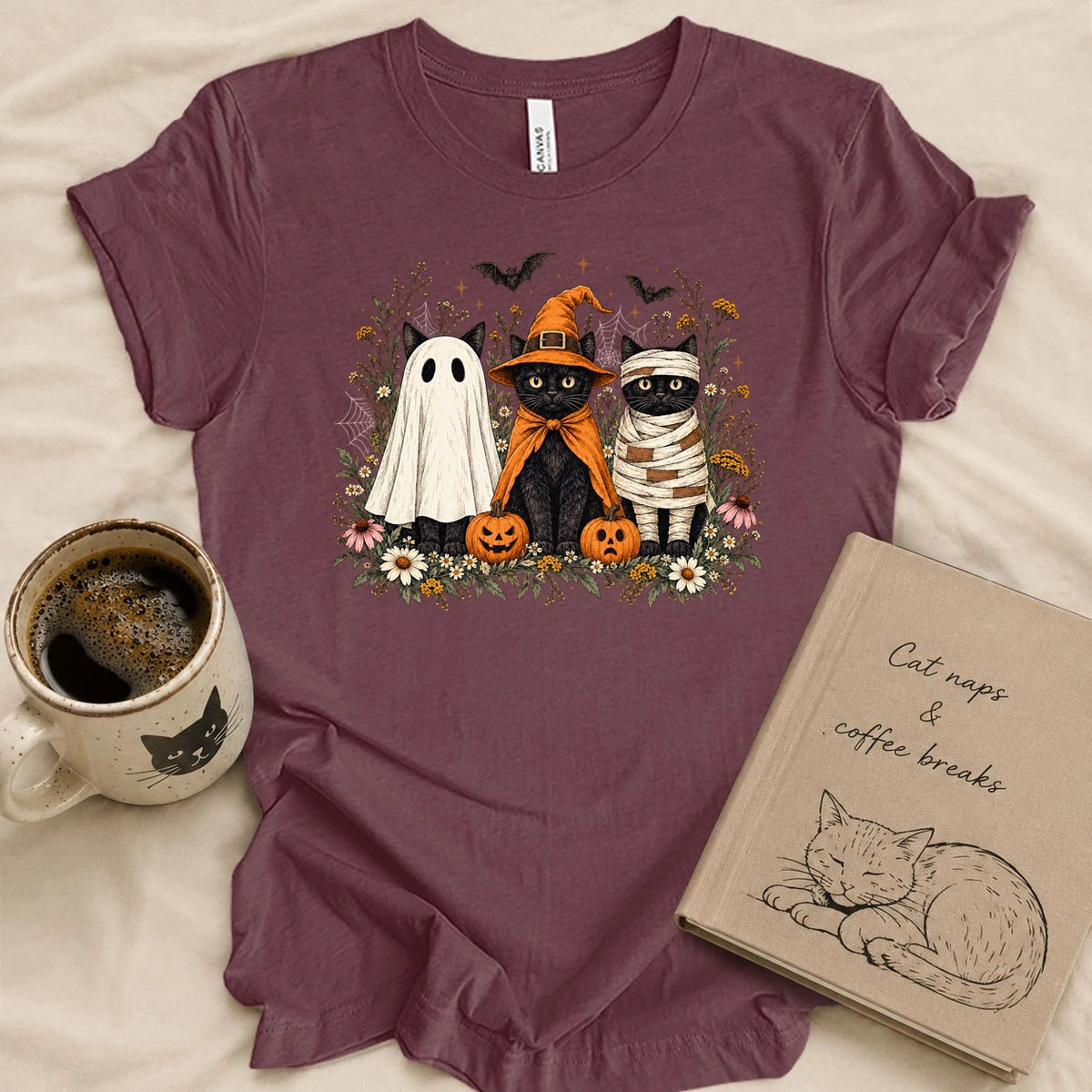Cat Halloween Costume T-shirt
