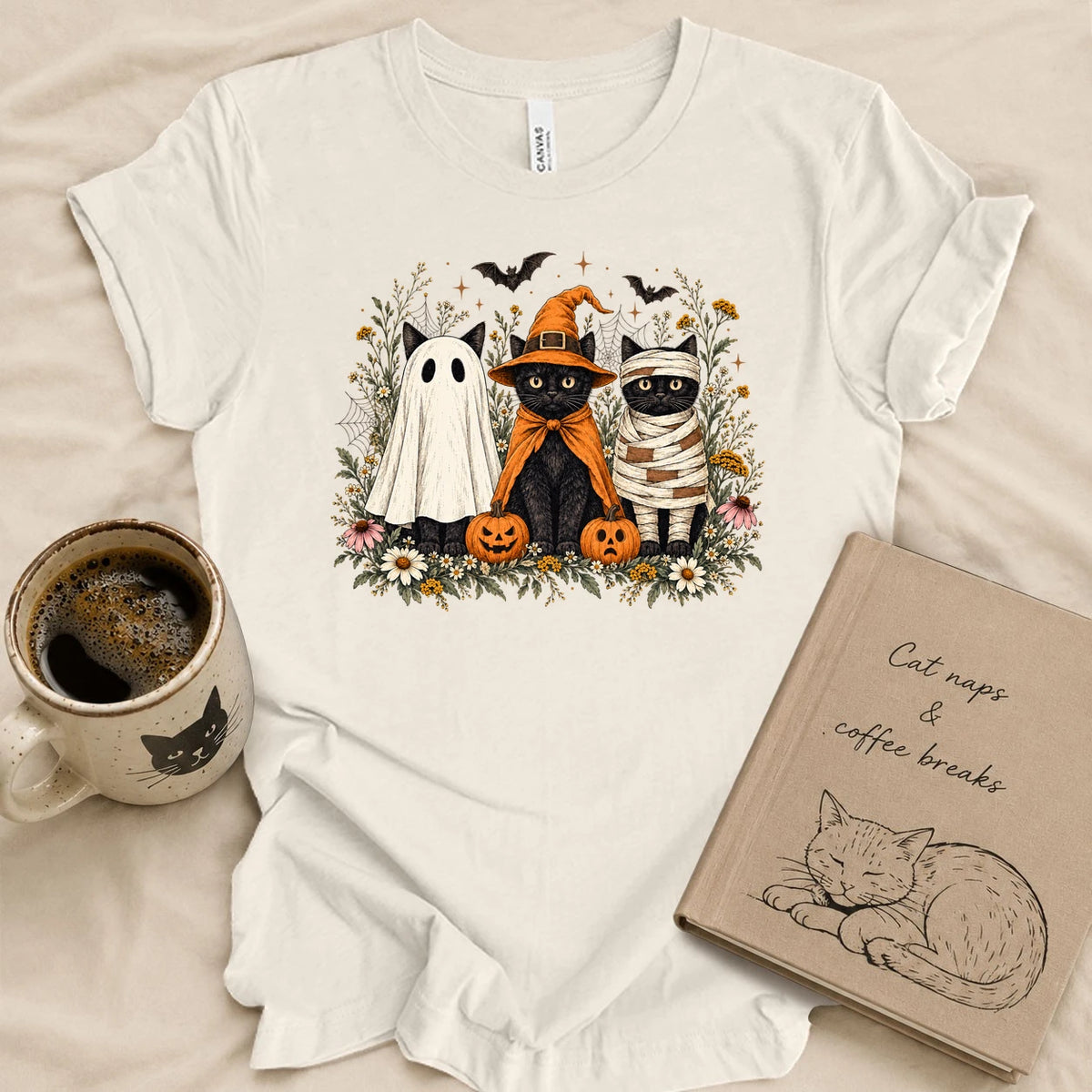 Cat Halloween Costume T-shirt