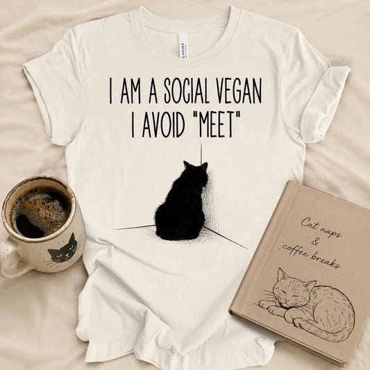 I Am Social Vegan T-shirt